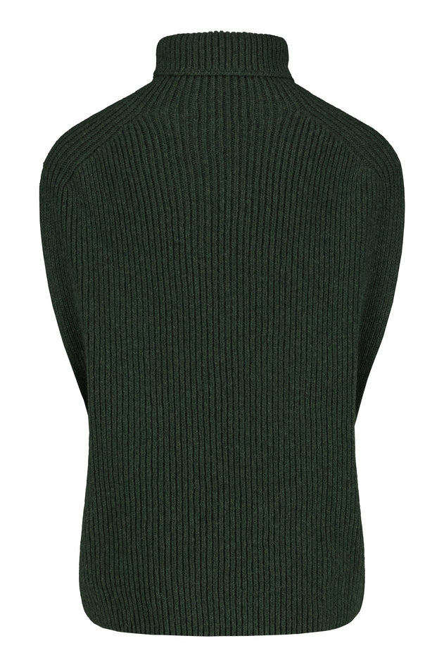 Utö Collared Vest Pine Green