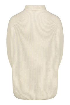Utö Merino Collar Vest Swan White