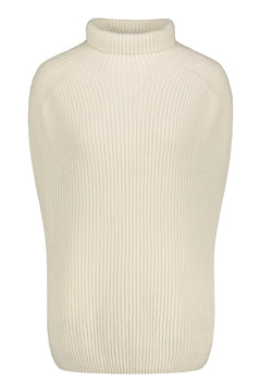 Utö Merino Collar Vest Swan White