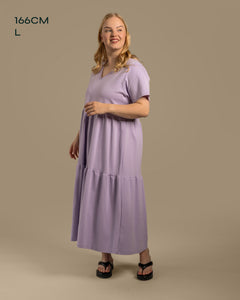 V-Neck Maxi Dress Lavender