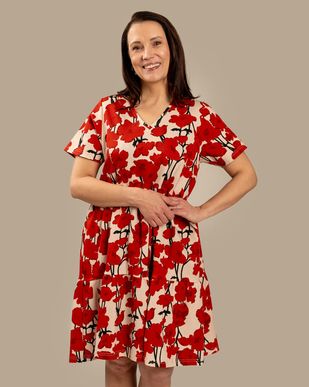 V-Neck Dress Valmut