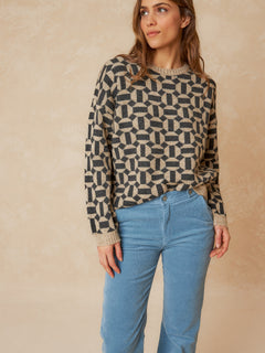 Geometric Jacquard Knit