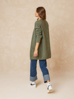 Melagne Knitted Cardigan Green