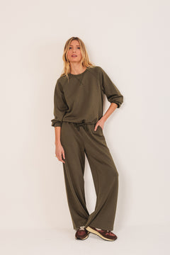 Wide Leg Pants Brown