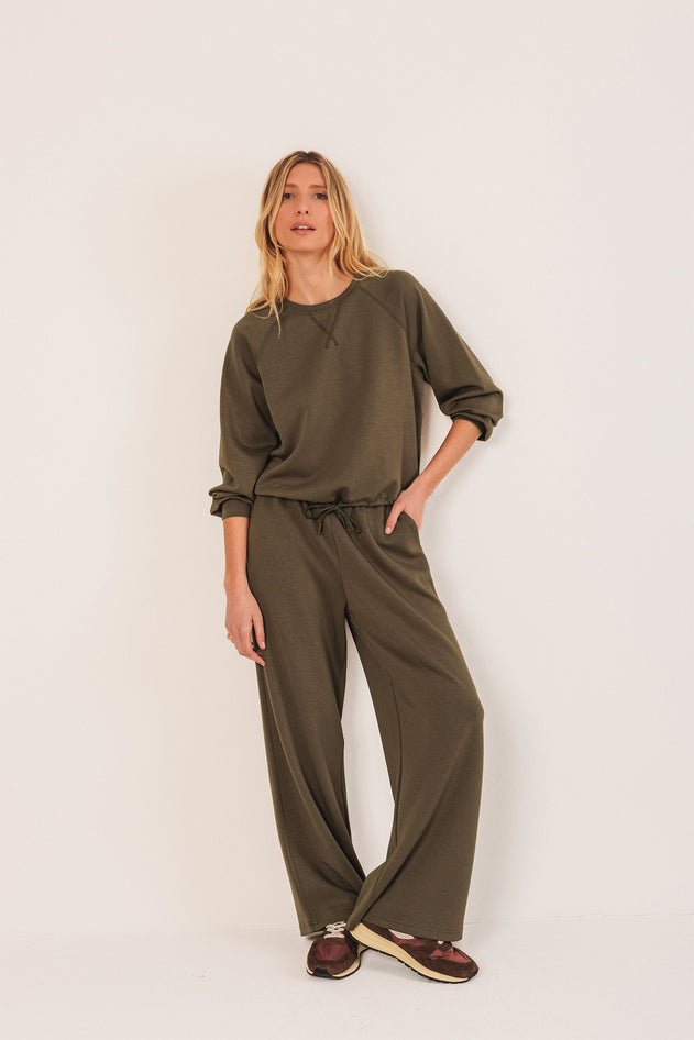 Wide Leg Pants Brown