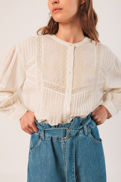 Denim Lyocell Pants Blue