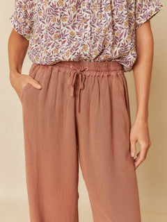 Maxi Wide Leg Pants Brown