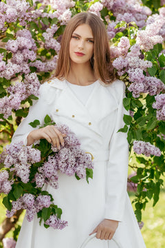 Heavenly White Raincoat White