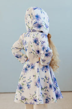 Kids' Blue Whisper Raincoat White