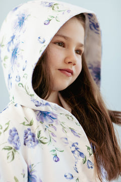 Kids' Floral Dream Raincoat White