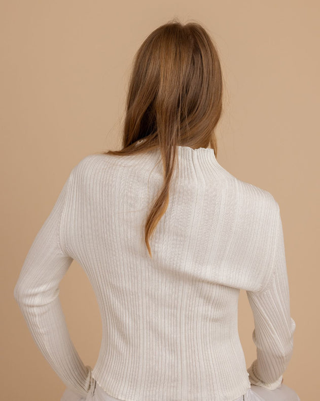 Vanduo Cotton & Silk Top Off-White