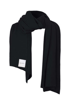 Via Merino Wool Scarf Black