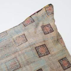 Vintage Kantha Pillowcase Block Print