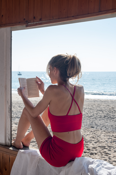 Vinyasa Sports Bra Red