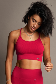 Vinyasa Sports Bra Red