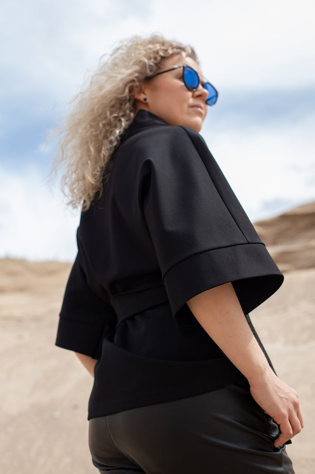 Nola Kimono Jacket Black