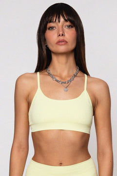 Wave Sports Bra Butter Yellow