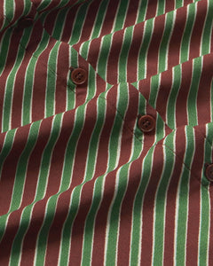 Brown diagonal striped Kati blouse