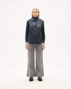 Georgia graphite blouse