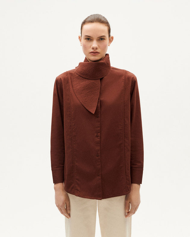 Georgia brown blouse