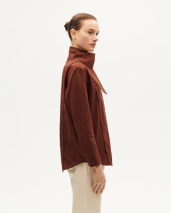 Georgia brown blouse