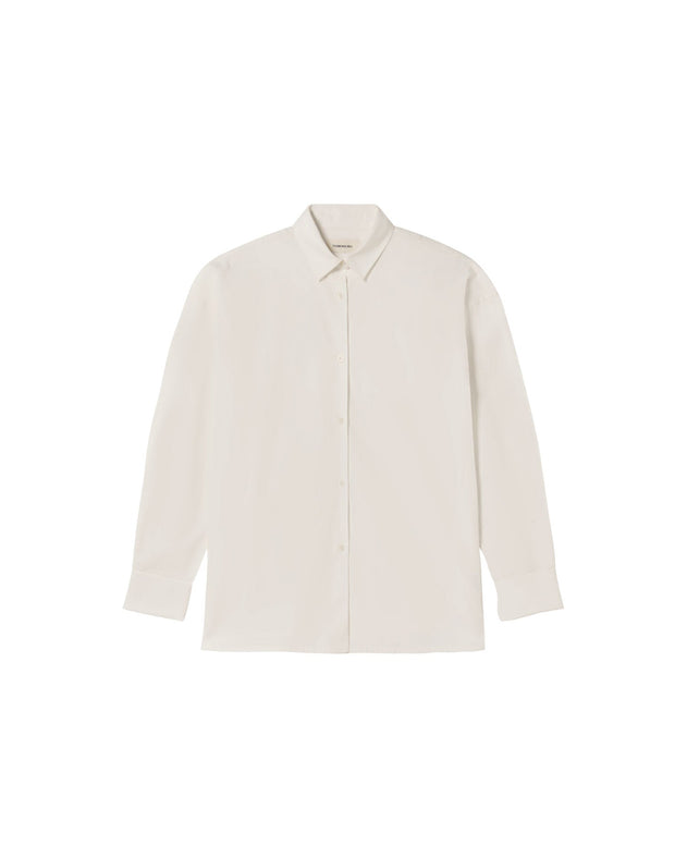 Oversize poplin Juana blouse White