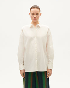 Oversize poplin Juana blouse White