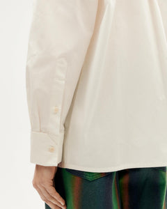 Oversize poplin Juana blouse White