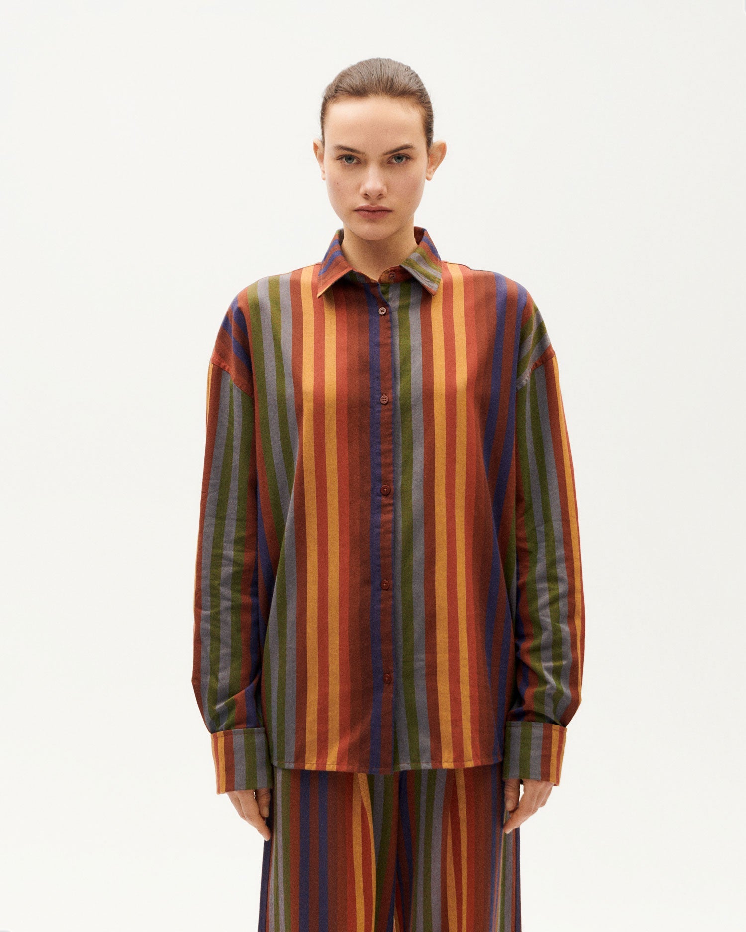 Multicolor striped Juana blouse