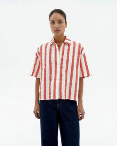 Anna Shirt Red Stripes