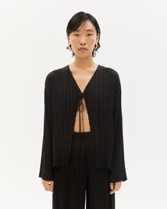 Marina Pleated Blouse Black