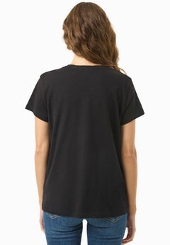 Women's Basic Round Neck T-Shirt Black