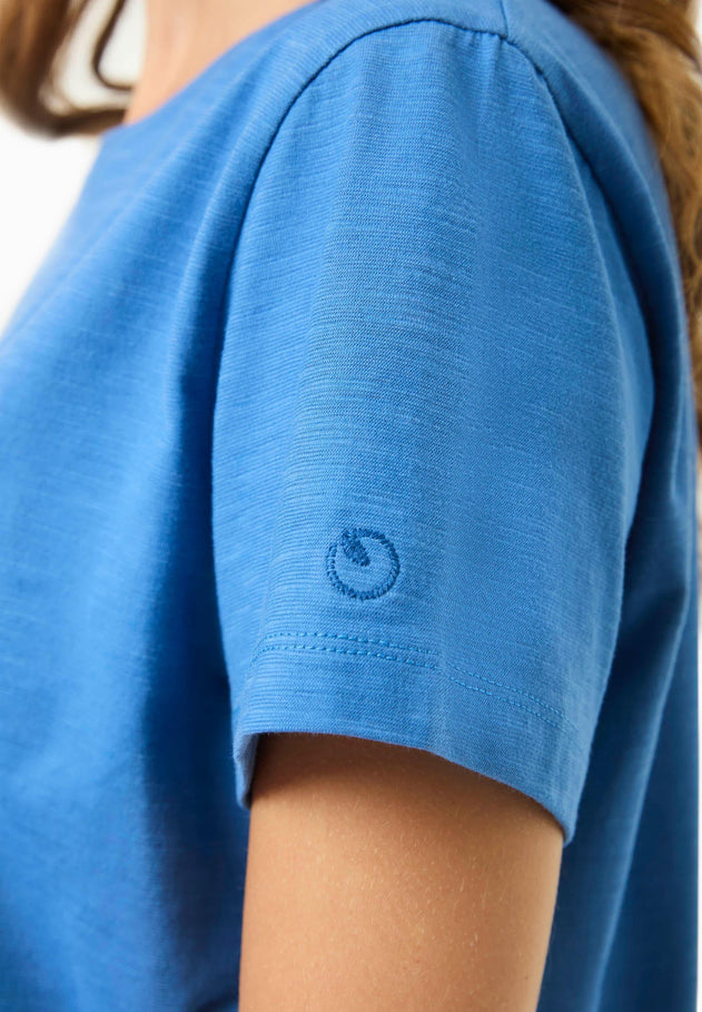 Women's Basic Round Neck T-Shirt Deep Blue