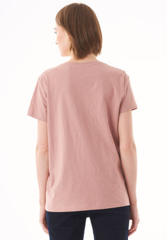 Women's Basic Round Neck T-Shirt Misty Rose