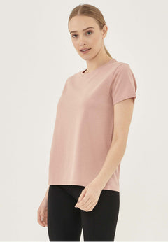 Women's Basic Round Neck T-Shirt Rose