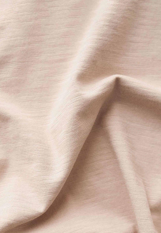 Women's Basic Round Neck T-Shirt Beige