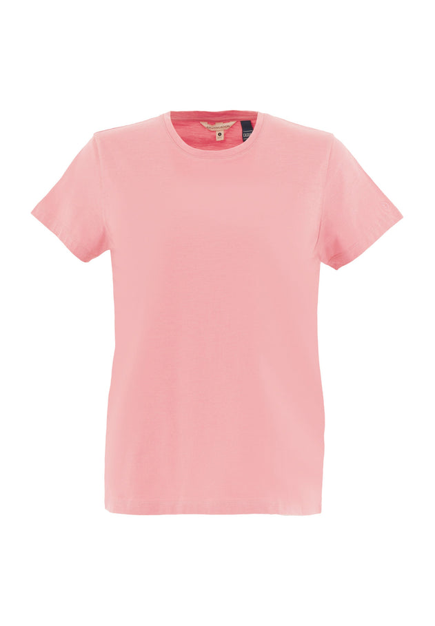 Women's Basic Round Neck T-Shirt Flamingo Pink
