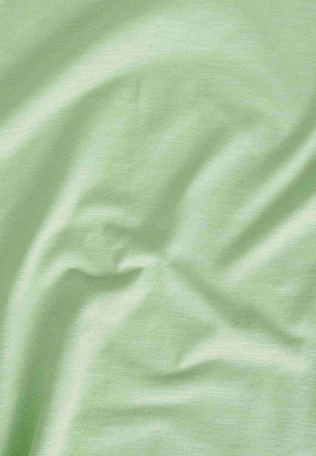 Women's Basic Round Neck T-Shirt Foam Green