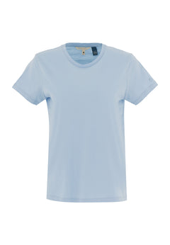 Women's Basic Round Neck T-Shirt Ice Blue