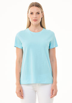 Women's Basic Round Neck T-Shirt Mint