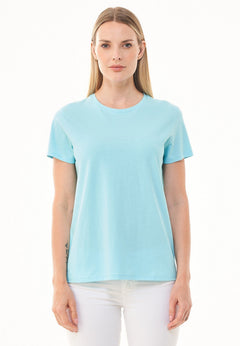 Women's Basic Round Neck T-Shirt Mint
