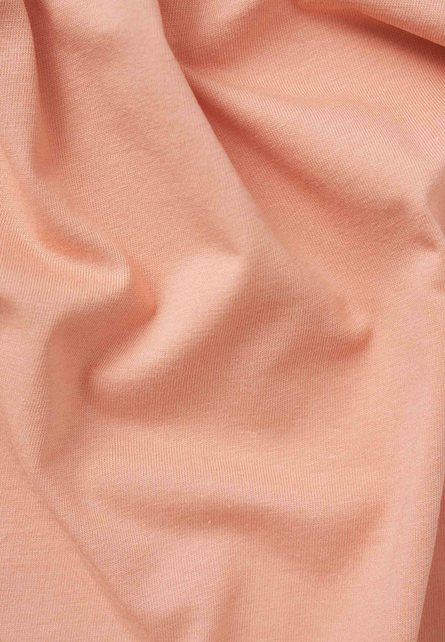 Women's Basic Round Neck T-Shirt Peach