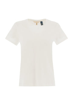 Women's Basic V-Neck T-Shirt Off White