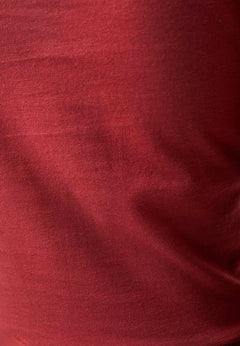 Long-Sleeved Organic Cotton Jersey Dress Merlot