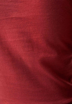 Long-Sleeved Jersey Dress Merlot Red