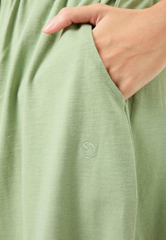Slub Jersey Dress With Side Pockets Fern Green