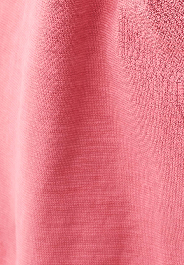 Slub Jersey Dress With Side Pockets Desert Rose Pink