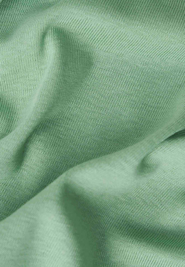 Women's Basic Ribbed Top Matcha Green