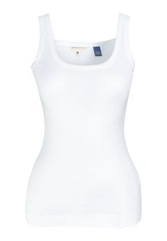 Women's Basic Ribbed Top White