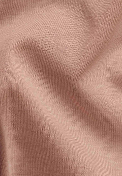 Women's High Neckline Ribbed Top Tan Beige